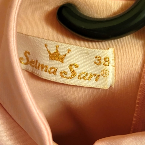 Pink Formal Full Length Long Sleeve Prom Dress - Size EU 38 / US 8 - Picture 3 of 3